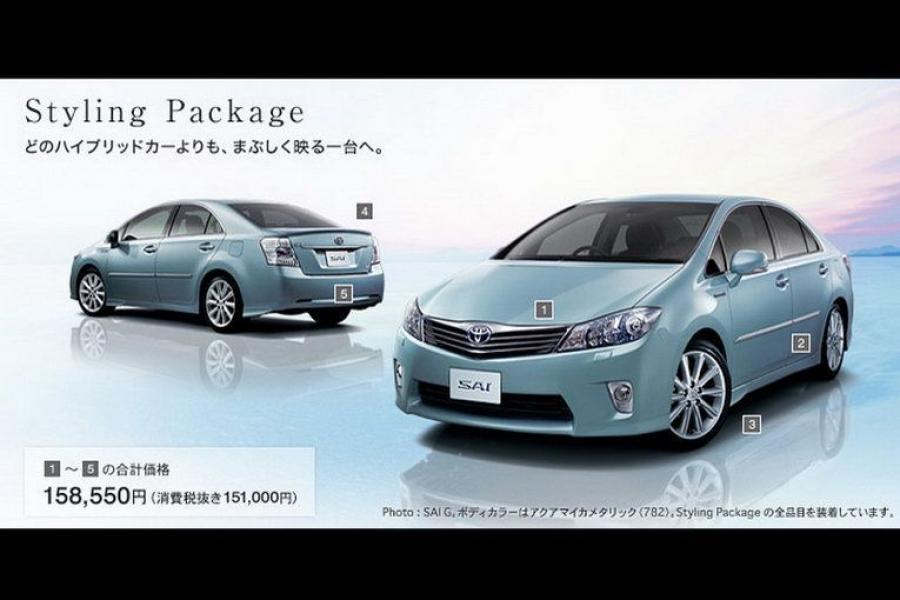  Toyota Sai Hybrid 2010 года  (фото 13 из 16)